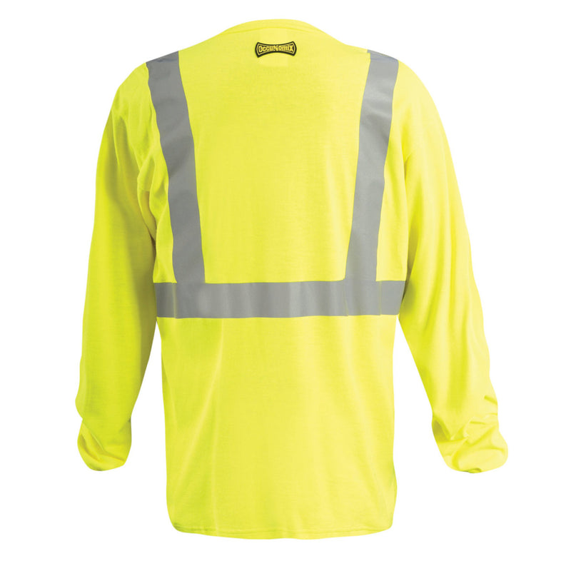 Occunomix Type R Class 2 Hi-Vis Flame Resistant Long Sleeve T-Shirt, FR-TM2212