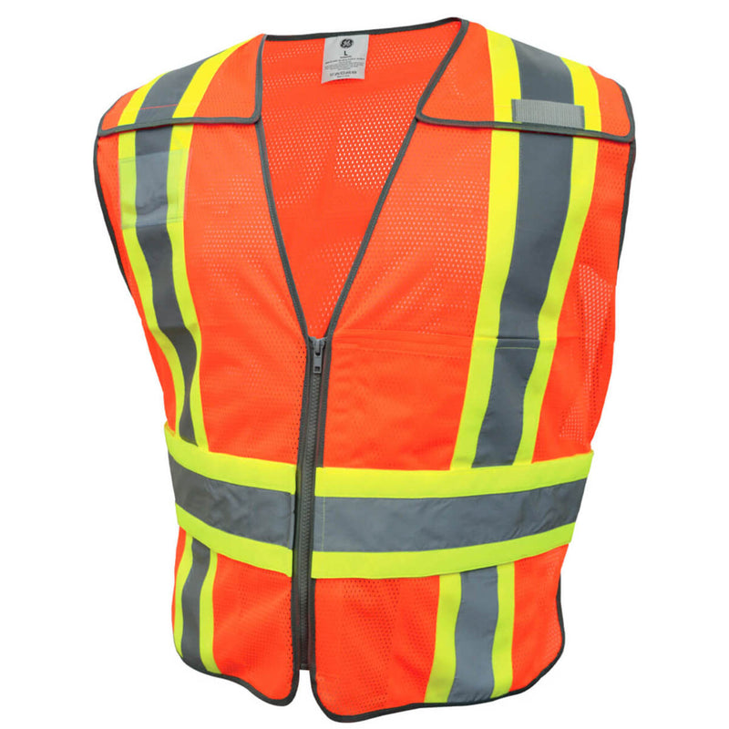 General Electric Type R Class 2 Hi-Vis Expandable 5-Point Breakaway Safety Vest, GV084