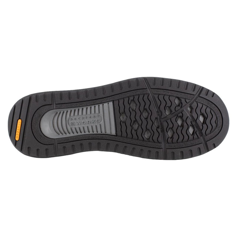 Rockport Works Langdon Slip-On EH Composite Toe Casual Shoes, Charcoal - RK2150