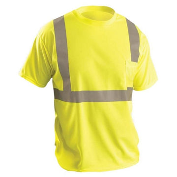 Custom OccuNomix Type R Class 2 High-Vis Birdseye Mesh Short Sleeve T-Shirt - LUX-SSETP2B