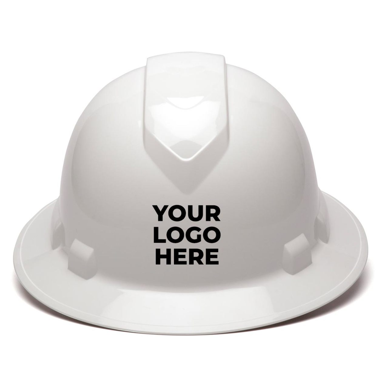 Custom Pyramex Ridgeline Full Brim Hard Hat, 6-Point Ratchet Suspension