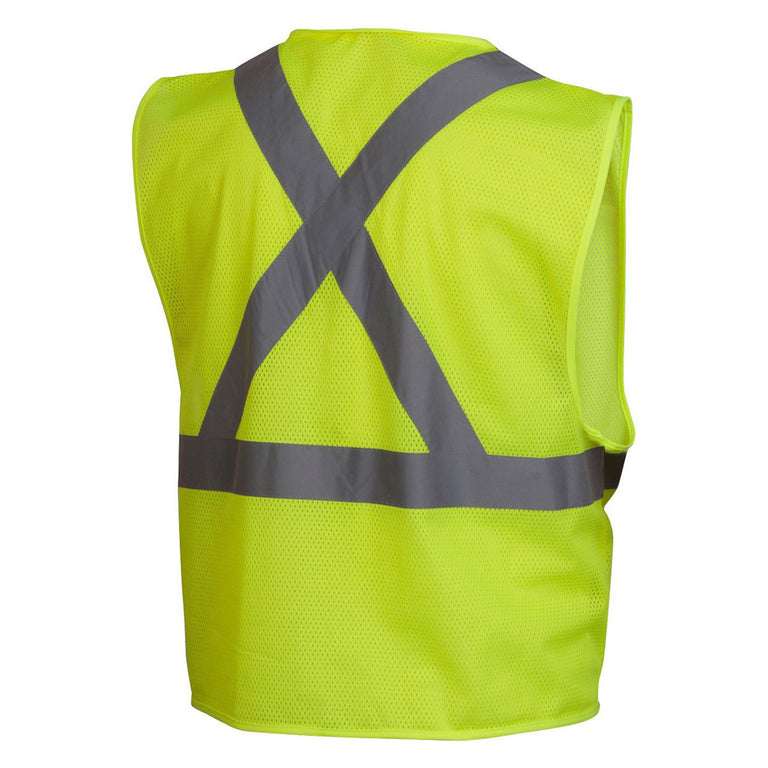 Pyramex RCZ21 Type R Class 2 Hi-Vis X-Back Mesh Safety Vest