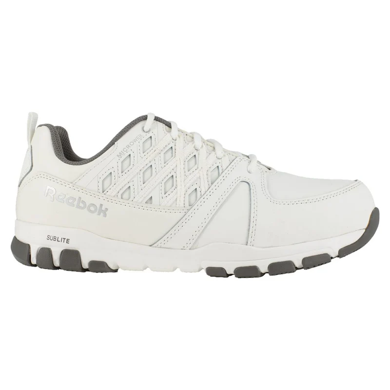 Reebok Men's Sublite Athletic ESD Steel Toe Work Shoes, White