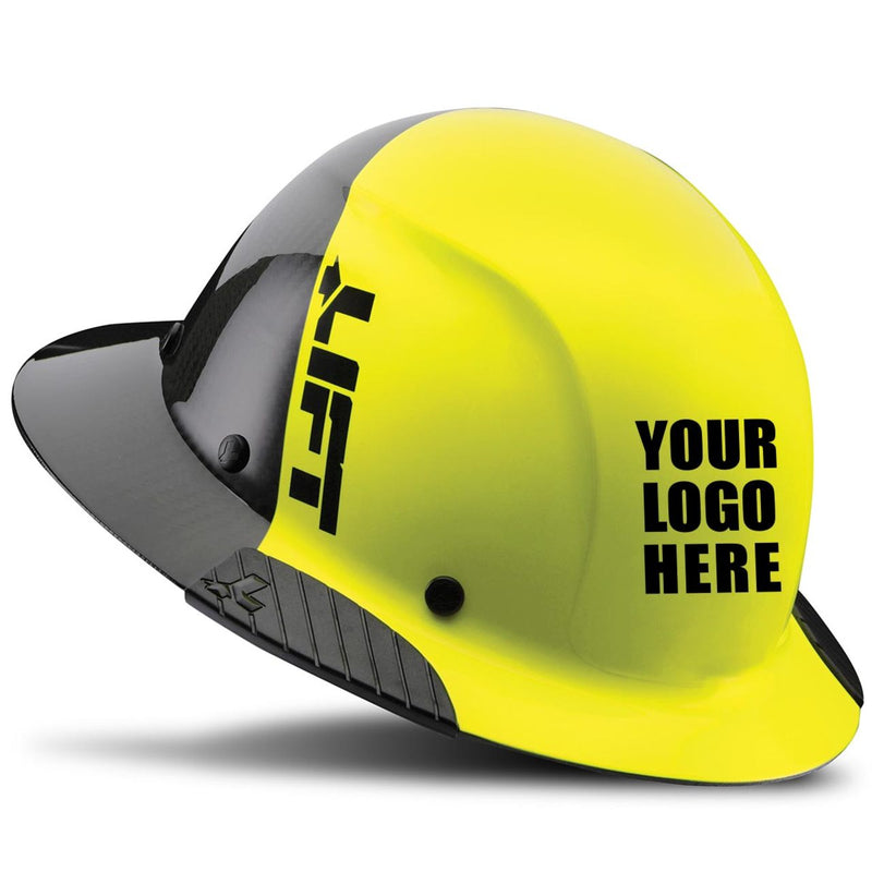 Custom LIFT DAX Full Brim Carbon Hard Hat