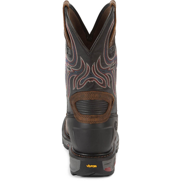Justin Men's Tanker 11" EH Steel Toe Boots, WK2104, Brown