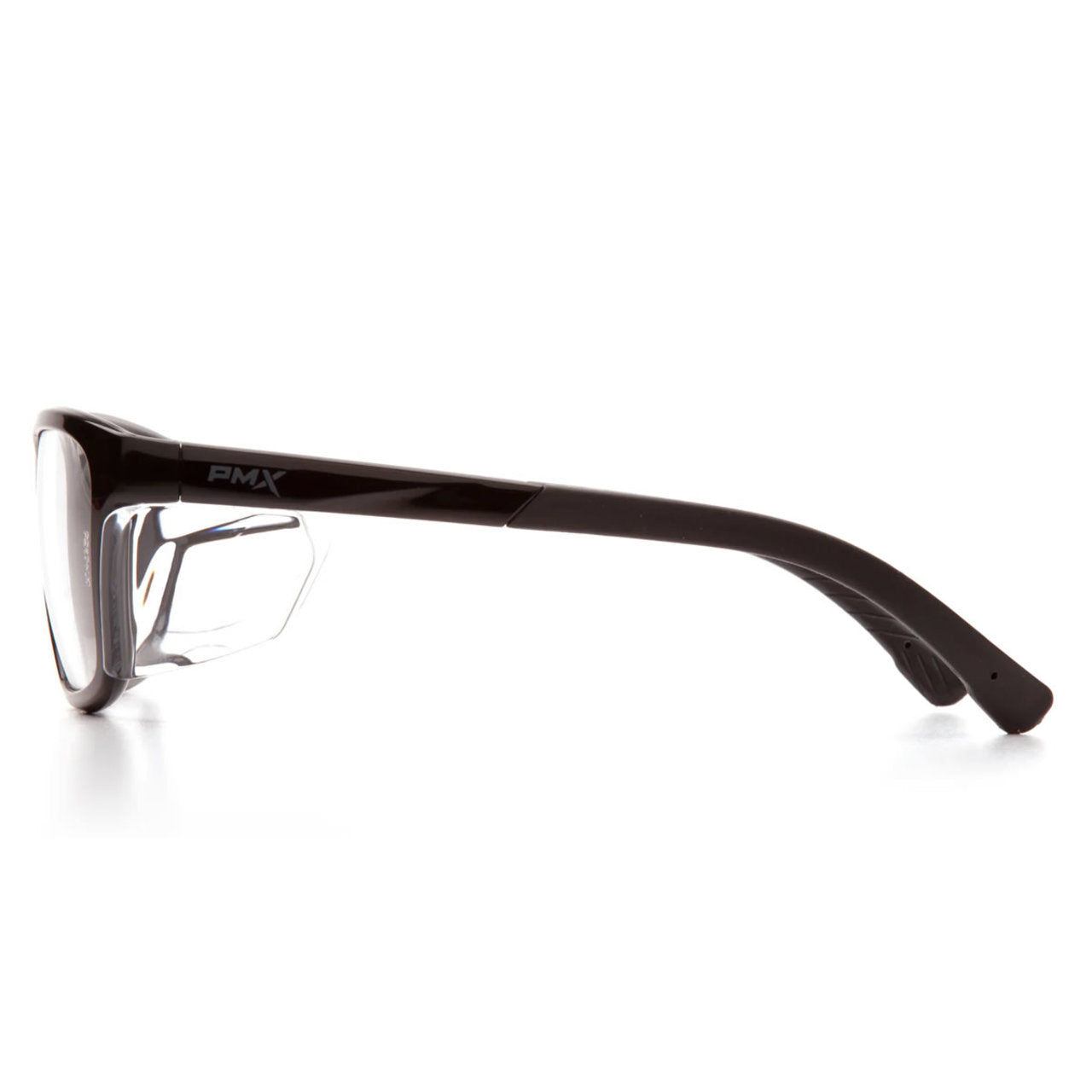 Pyramex Conaire Safety Glasses with Side Shields, Black Frame