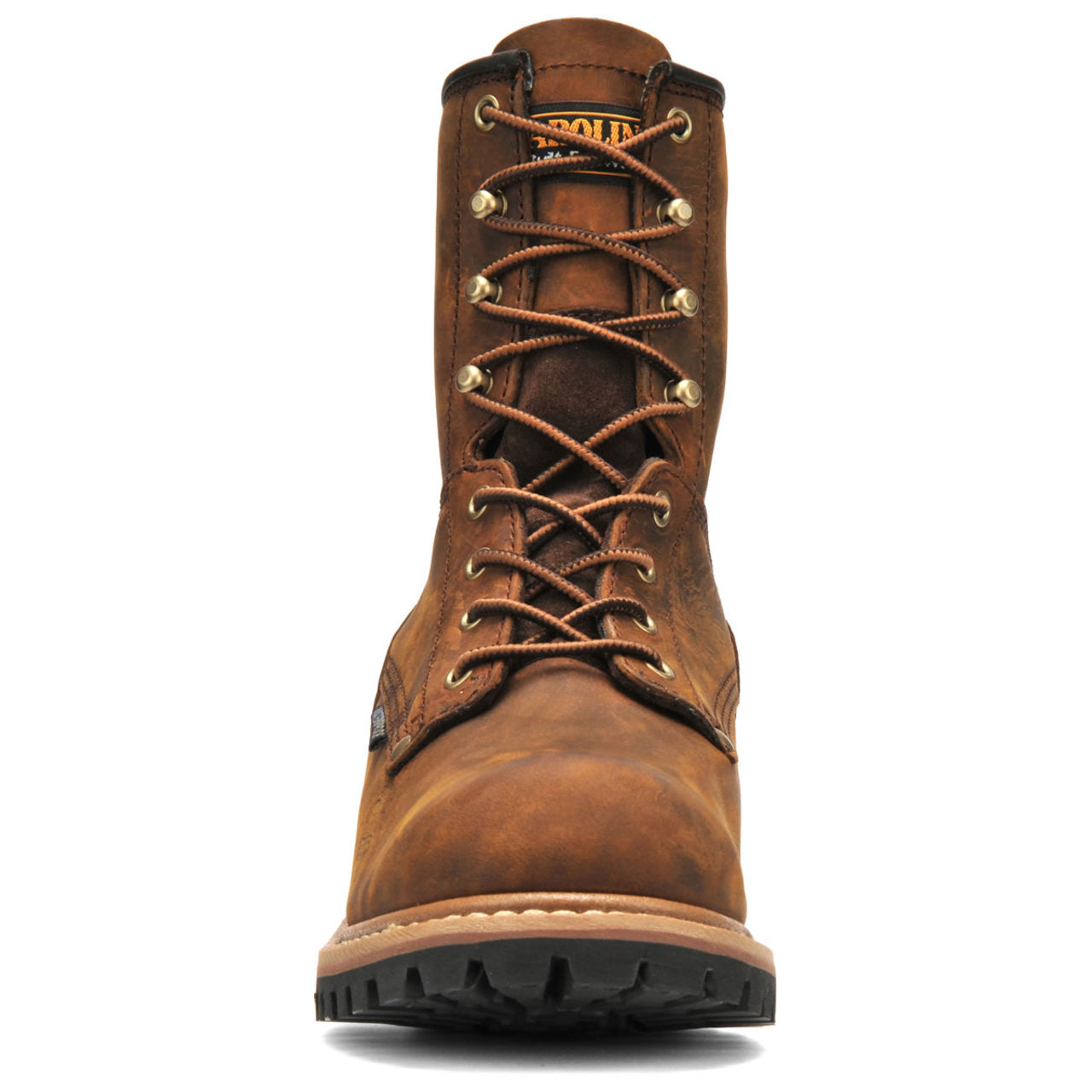 Carolina Men's Elm 8" Loggers Waterproof EH Soft Toe Boots, CA8821, Copper Crazy Horse