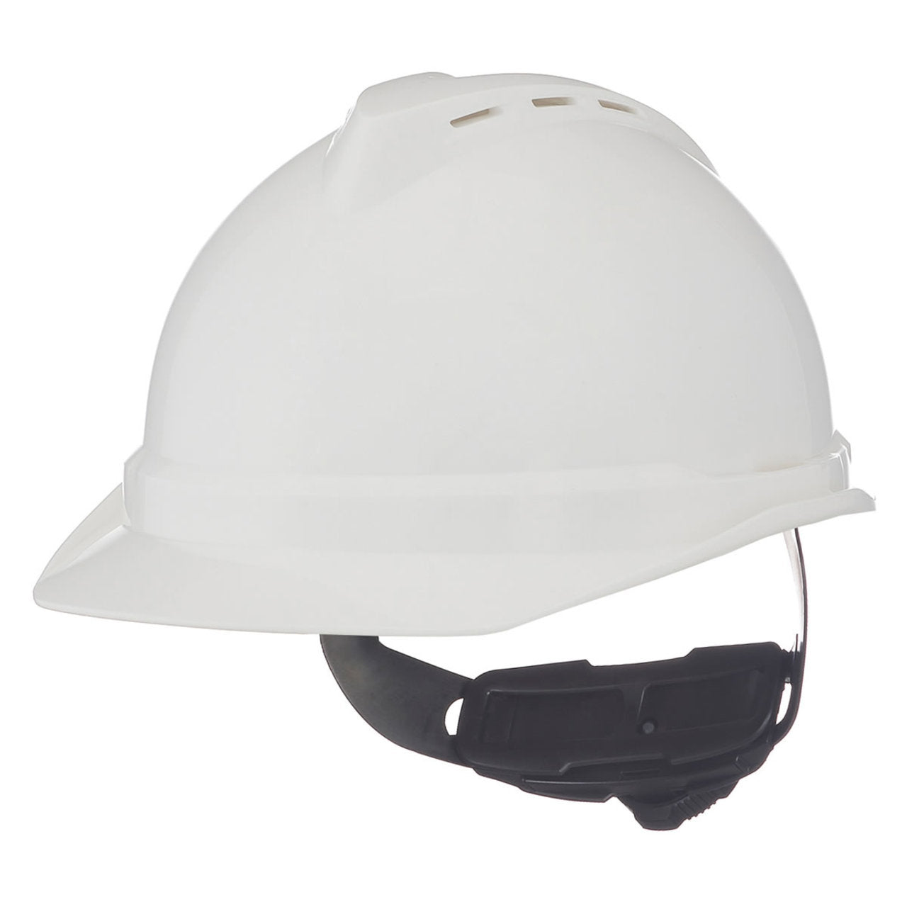 MSA V-Gard 500 Fas-Trac III 4-Point Ratchet Vented Hard Hat