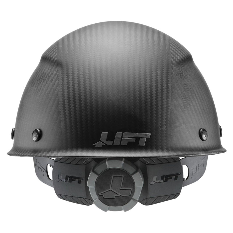 LIFT DAX Matte Black Carbon Fiber Cap Brim Hard Hat