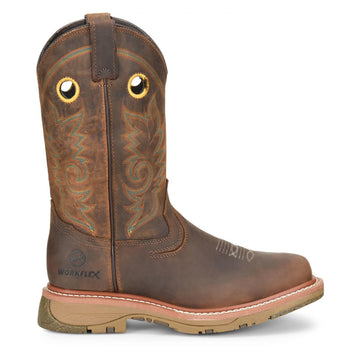 Double-H Men's Elijah 12" Western EH Composite Toe Elijah, DH5241, Brown