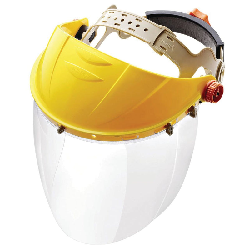 Gateway Safety Venom Visor Face Shield Combo, 679, Yellow, Clear Visor