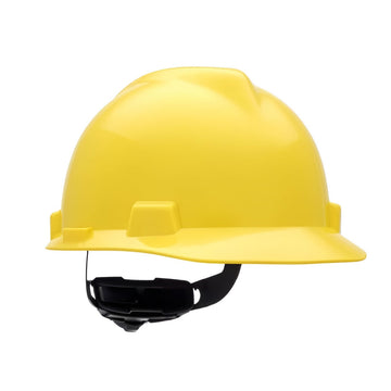 MSA Small V-Gard Cap Style Hard Hat Fas-Trac III Suspension - 477479 - Yellow