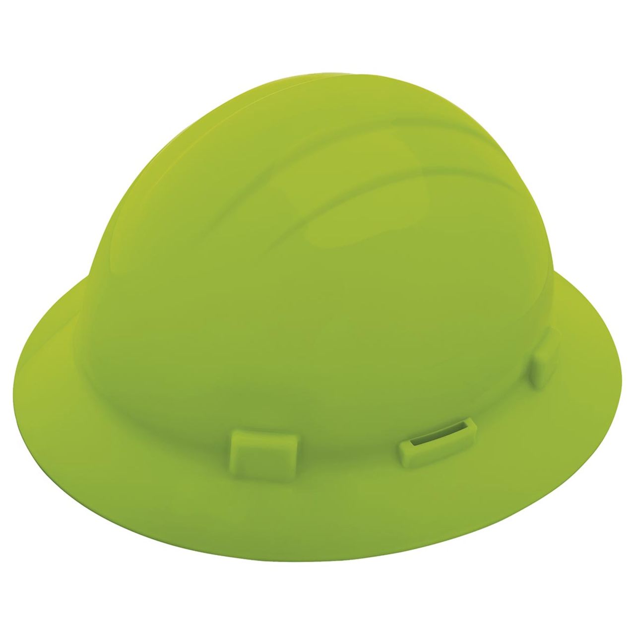 Delta Plus Americana Full Brim Slotted Hard Hat, 4-Point Ratchet Suspension