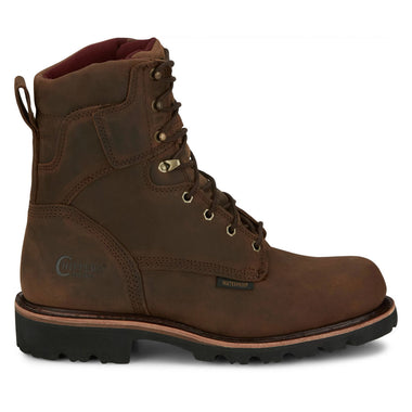 Chippewa Men's Super DNA 8" Logger Waterproof Insulated EH Soft Toe Boots, 59416, Tan