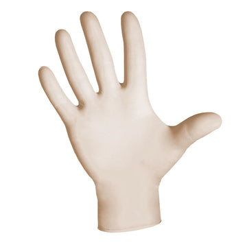 DASH MicroPro Latex Exam Grade Disposable Gloves, Natural, 5.5 mil, Box of 100