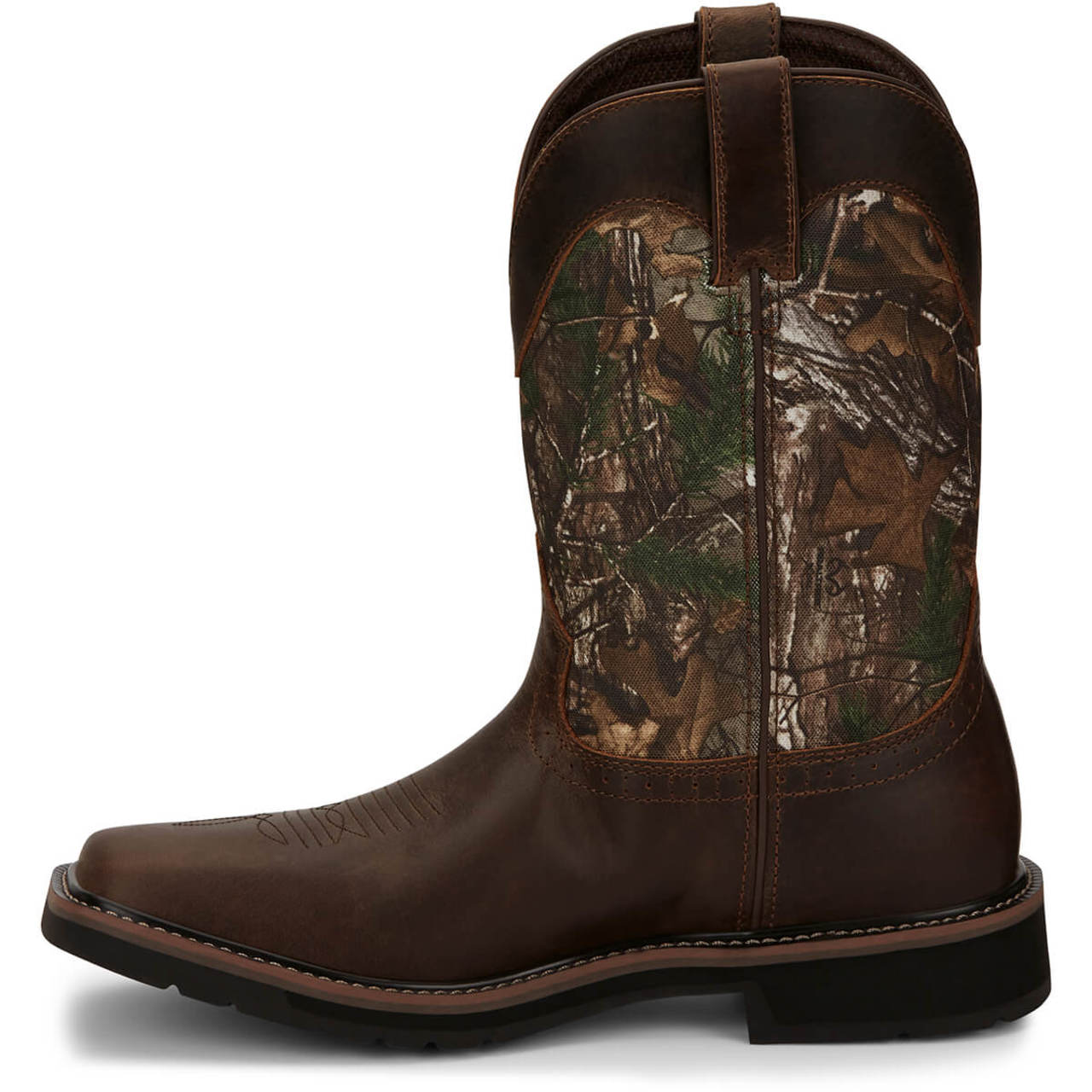 Justin Men's Trekker 11" Waterproof EH Soft Toe Boots, SE4676, Brown