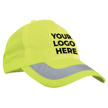 Custom OccuNomix H-Vis Reflective Ball Cap, 12 Pack - LUX-MHVBCAP
