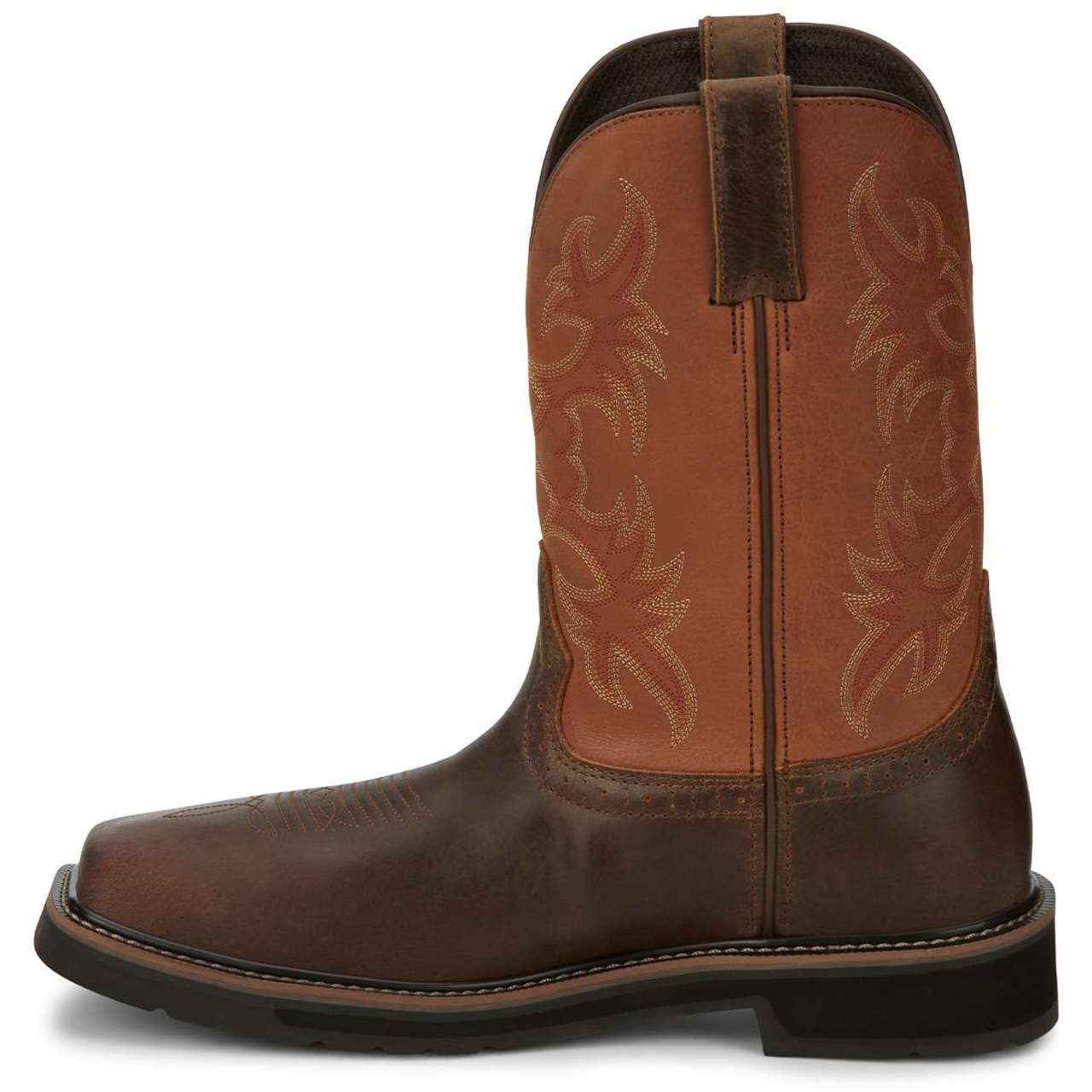 Justin Men's Actuator 11" SD Composite Toe Boots, SE4300, Brown
