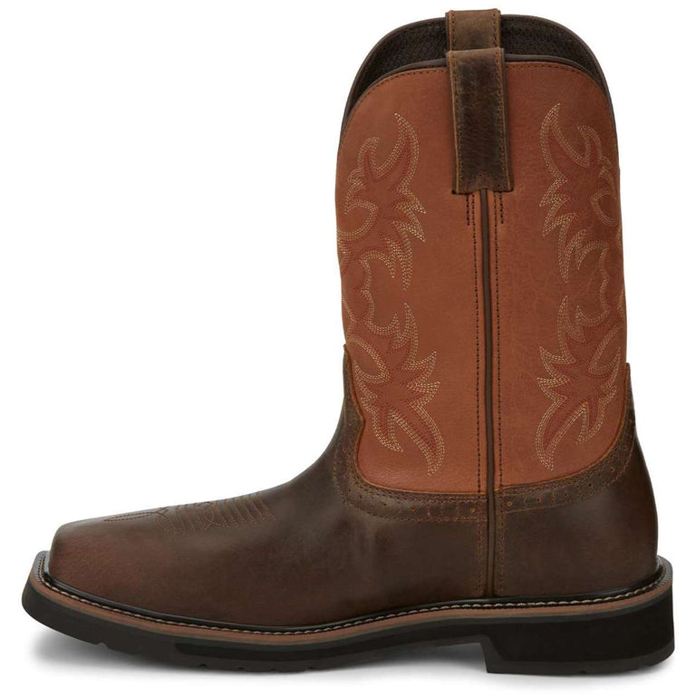 Justin Men's Actuator 11" SD Composite Toe Boots, SE4300, Brown