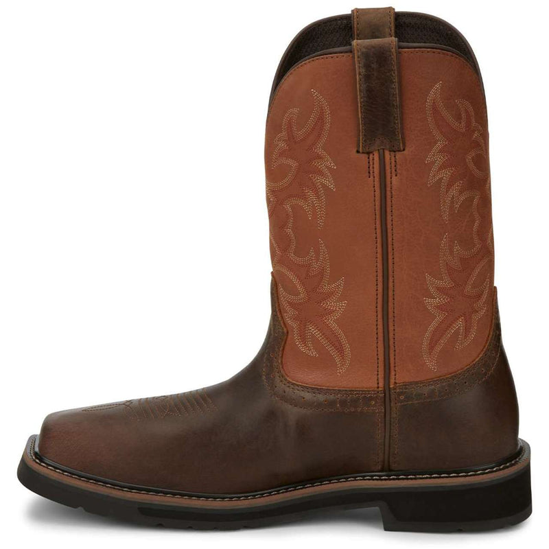 Justin Men's Actuator 11" SD Composite Toe Boots, SE4300, Brown