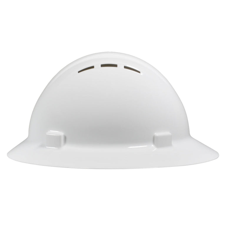 Custom Delta Plus Americana Vented Full Brim Hard Hat, 4-Point Mega Ratchet Suspension
