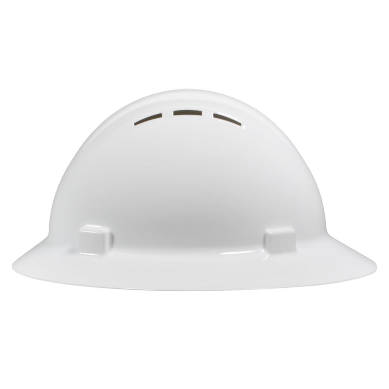Custom Delta Plus Americana Vented Full Brim Hard Hat, 4-Point Mega Ratchet Suspension