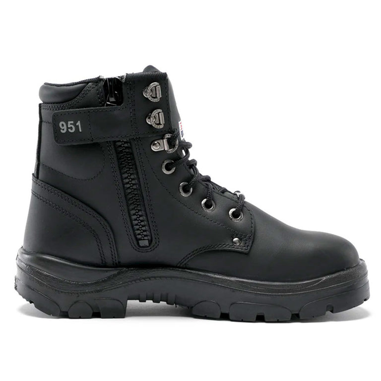 Steel Blue Men's Argyle Zip 6" SD Steel Toe Boots, 312951, Black