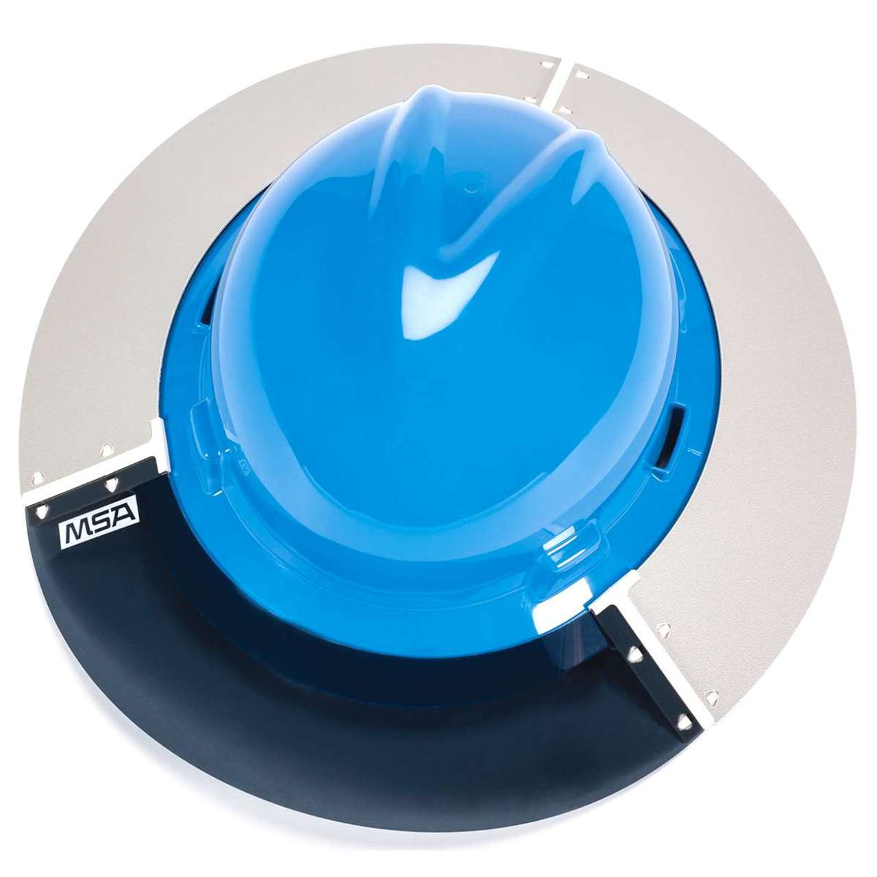 MSA Sun Shield for V-Gard Full Brim Hard Hats, 697410, Gray/Blue