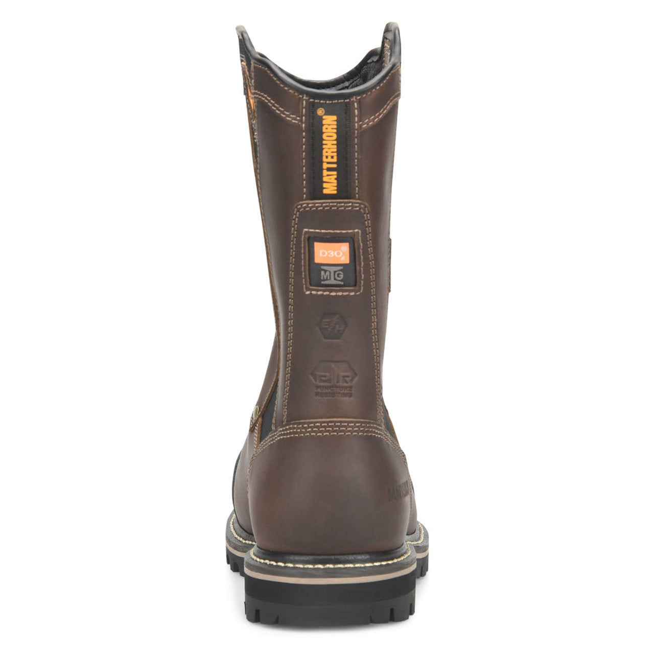 Matterhorn Men's I-BEAM 10" Wellington Waterproof EH Met-Guard Composite Toe Boots, MT2540, Brown