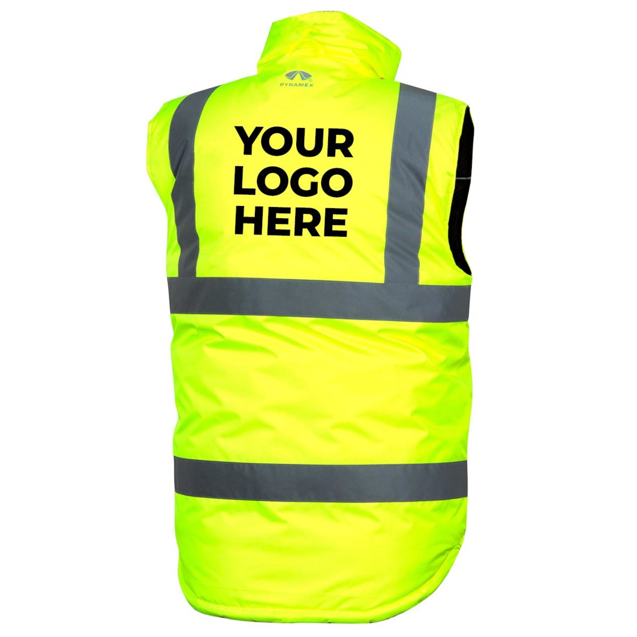 Custom Pyramex RWVZ45 Type R Class 2 Hi-Vis Reversible Insulated Safety Vest