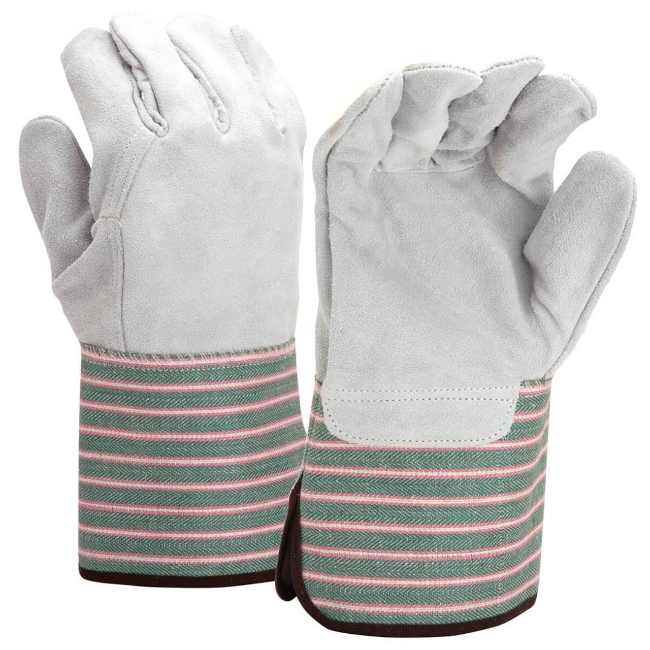 Pyramex GL1005W Select Split Cowhide Leather Palm Gloves, Gray
