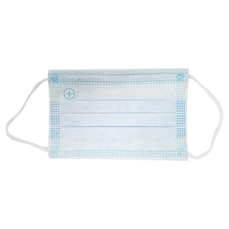 Altor Safety Kids Disposable Face Mask 52212, 3-Ply ASTM Level 2, USA Made, Blue, Box of 50