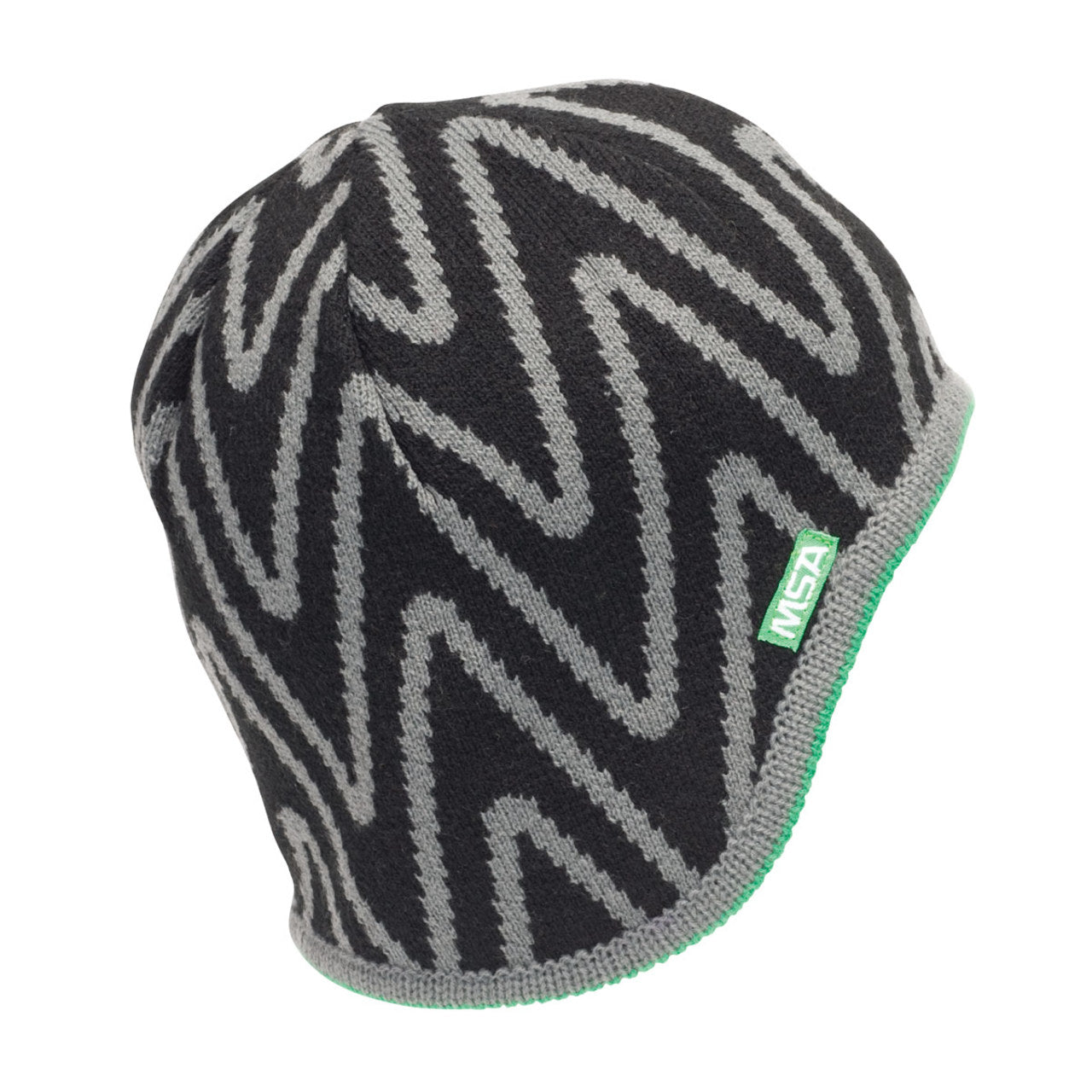 11/1まであいす【MUHLBAUER】 HAND KNIT CAP MSA V-Gard Hard Hat Liner Knit Cap, 10118417, Black/Gray – Safety