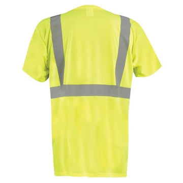 OccuNomix Type R Class 2 Hi-Vis Black Bottom T-Shirt, LUX-SSETPBK