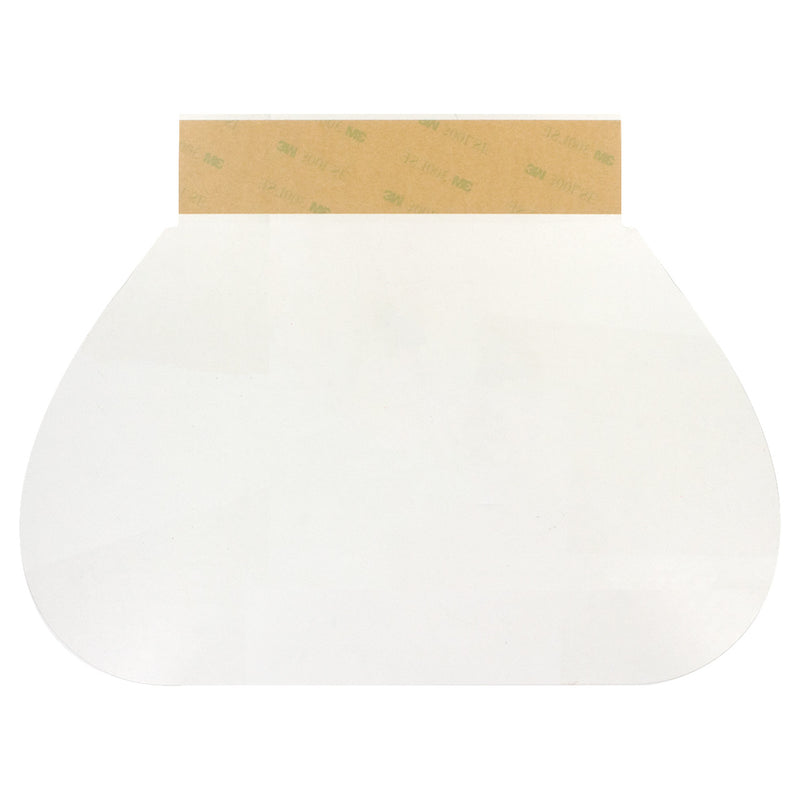 Disposable Hard Hat Face Shield, Clear, 50 Pack