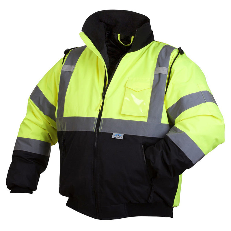 Pyramex RJ32 Type R Class Hi-Vis Waterproof Quilt Lined Jacket