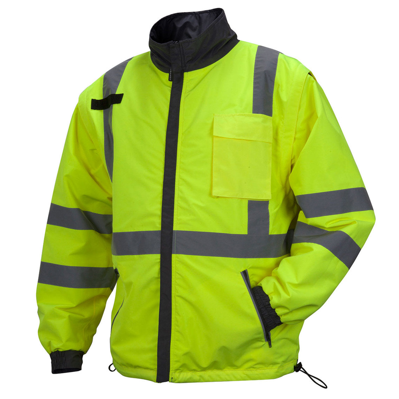 Custom Pyramex RJR34 Type R Class 3 Hi-Vis 4-in-1 Jacket, Hi-Vis Lime Green