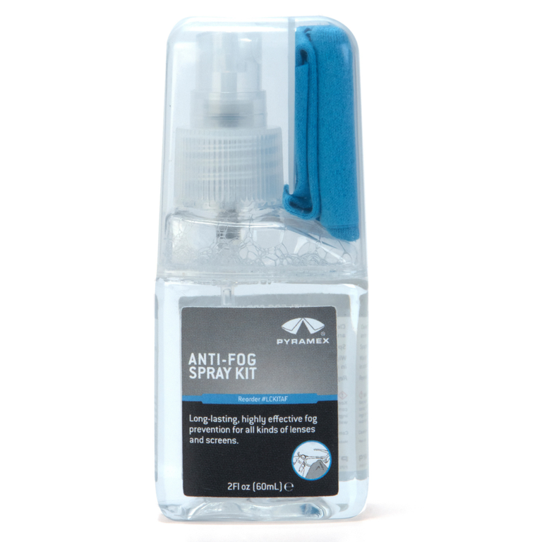 Pyramex LCKITAF Anti-Fog Lens Cleaner Spray Kit, 2 fl oz