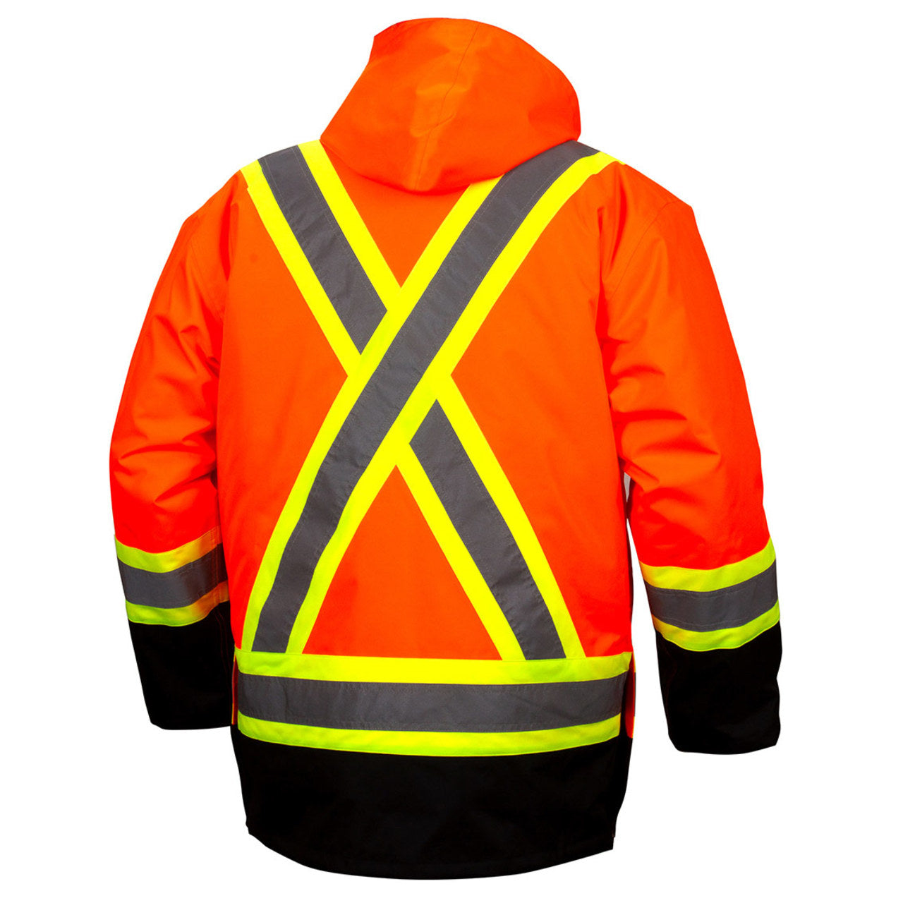 Custom Pyramex RC7P35 Type R Class 3 Hi-Vis Waterproof 7-in-1 Parka with X-Back, Hi-Vis Orange