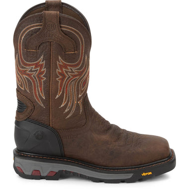 Justin Men's Driscoll 11" Waterproof EH Steel Toe Boots, WK2111, Brown