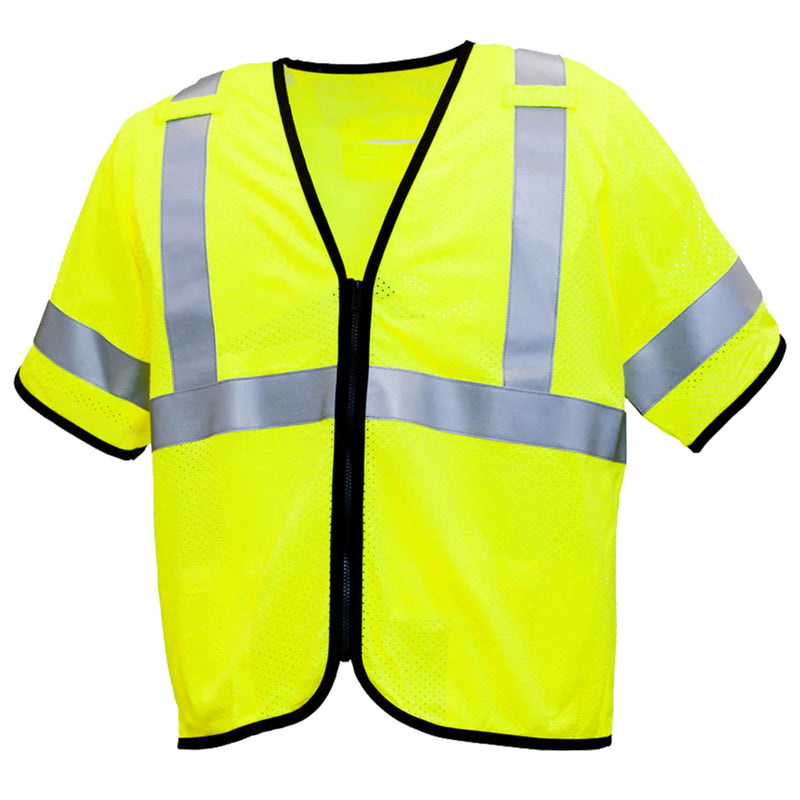 Custom Pyramex RVZ53FR Type R Class 3 Hi-Vis Flame Resistant Mesh Safety Vest