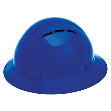 Delta Plus Americana Vented Full Brim Hard Hat, 4-Point Ratchet Suspension