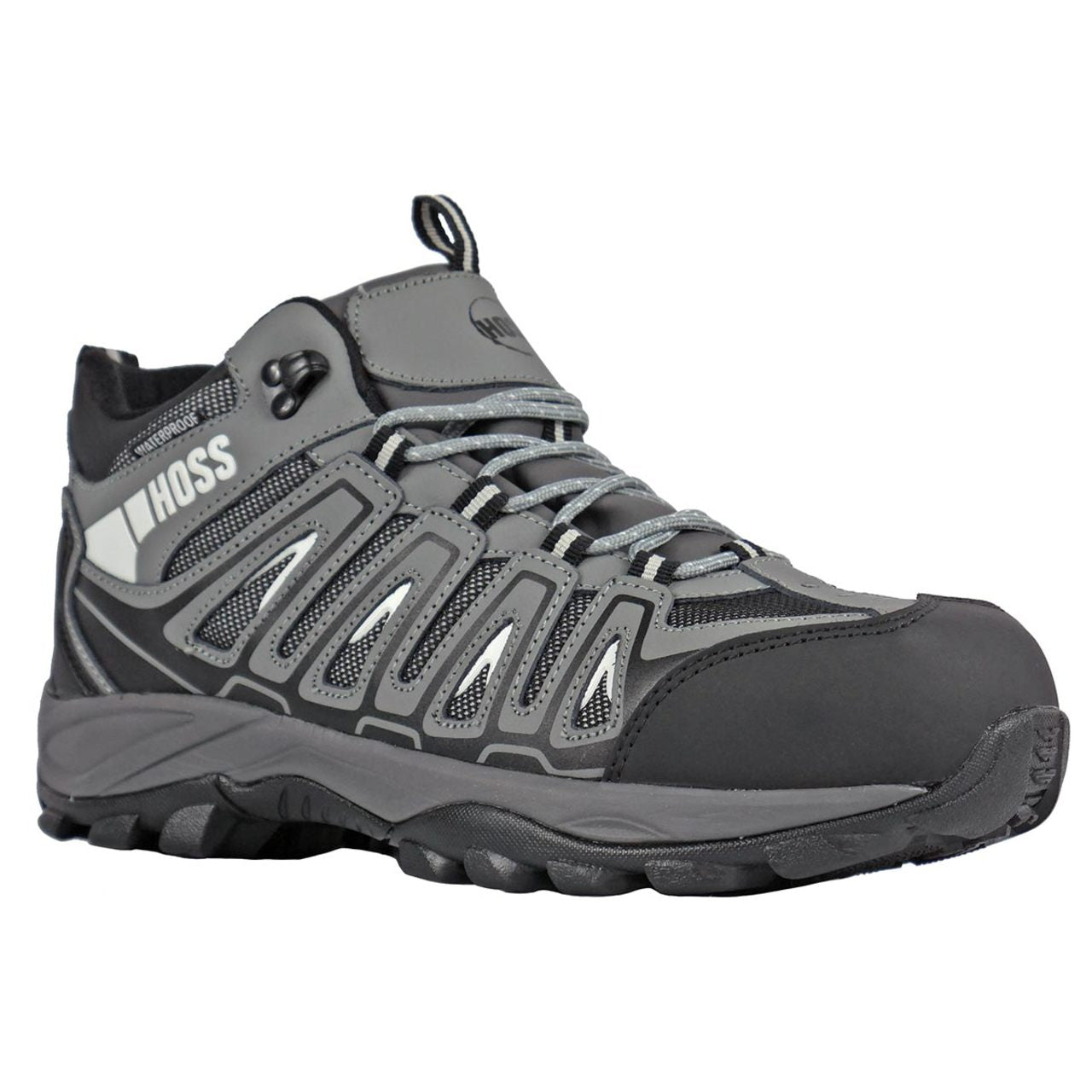 Hoss Men's Trail Composite Toe Hikers, 53023, Gray
