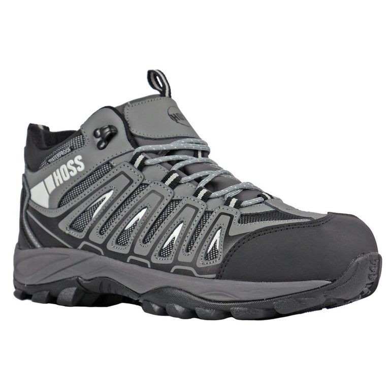Hoss Men's Trail Composite Toe Hikers, 53023, Gray
