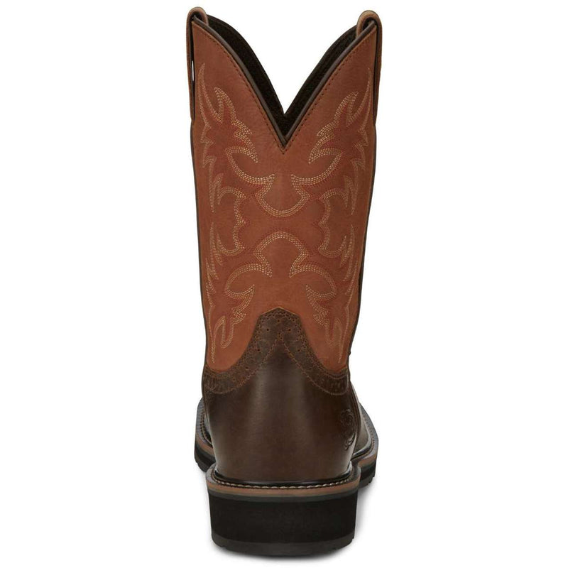 Justin Men's Actuator 11" SD Composite Toe Boots, SE4300, Brown
