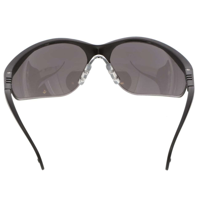 MCR Klondike KD1 Series Safety Glasses - Black Frame - Gray Lens