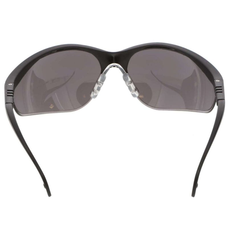 MCR Klondike KD1 Series Safety Glasses - Black Frame - Gray Lens