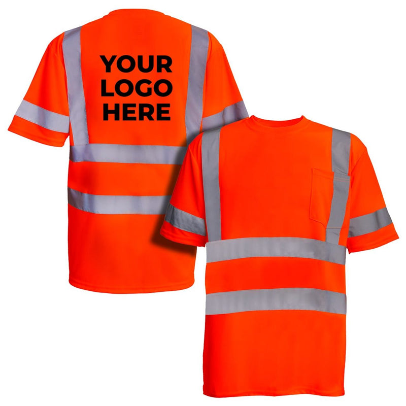 Custom Rugged Blue Type R Class 3 Hi-Vis Short Sleeve T-Shirt