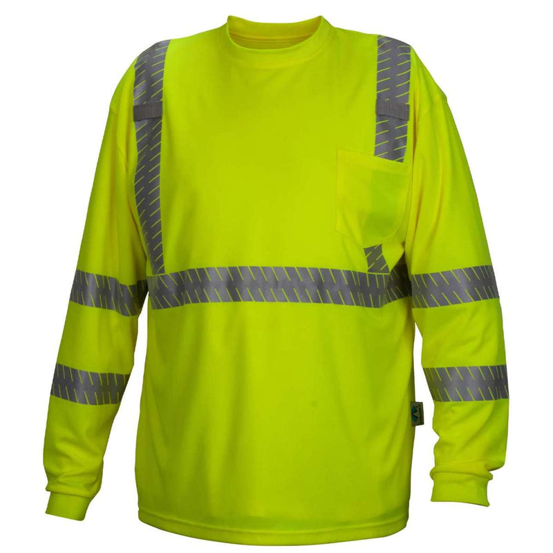 Pyramex RLTS33 Type R Class 3 Hi-Vis Long Sleeve T-Shirt