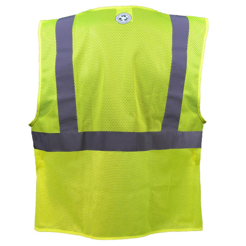 OccuNomix Type R Class 2 Hi-Vis Sustainable Break-Away Mesh Safety Vest, LUX-RY2MB